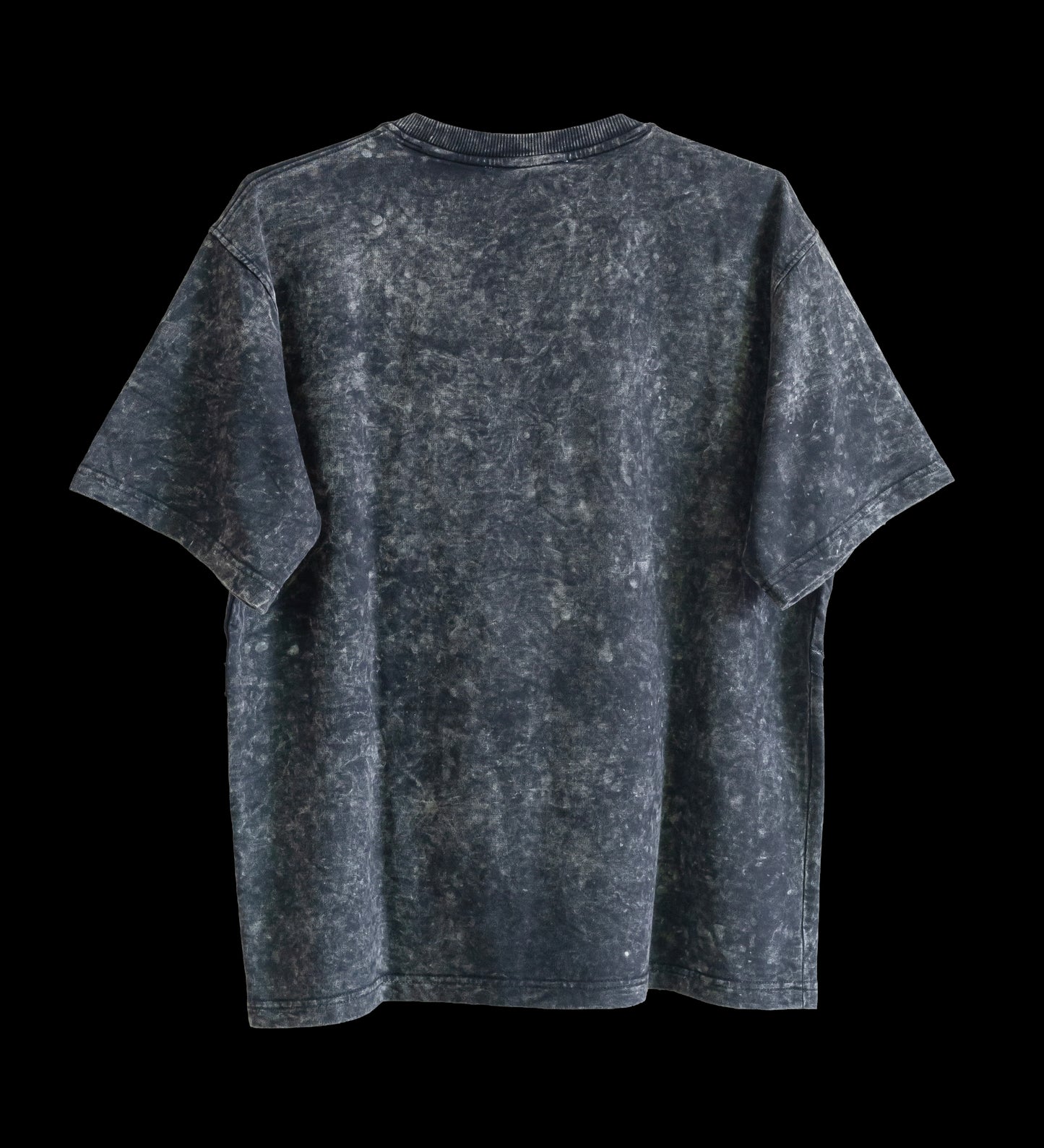 Ash-Black remnants exposed seam t-shirt