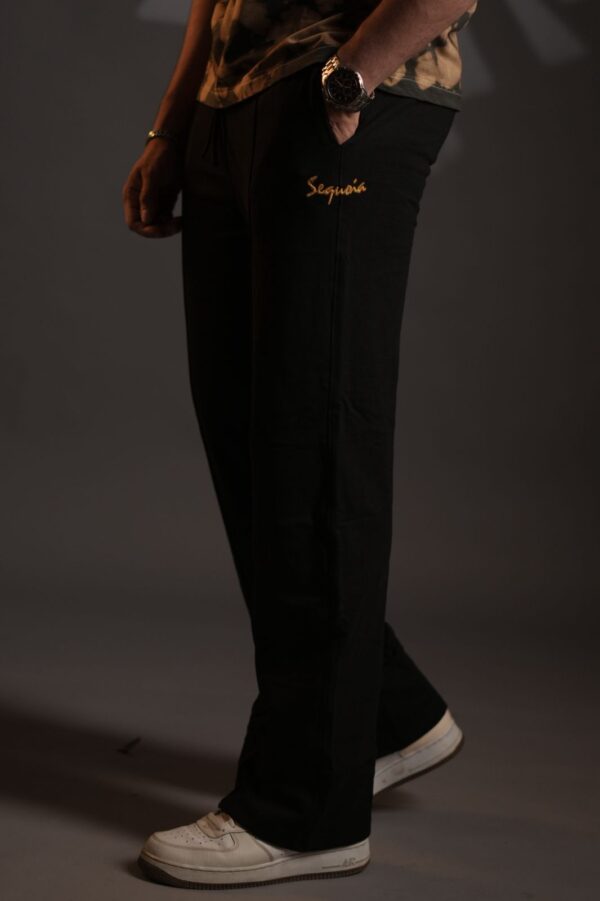SEQUOIA EMBROIDERED JOGGERS — MIDNIGHT BLACK